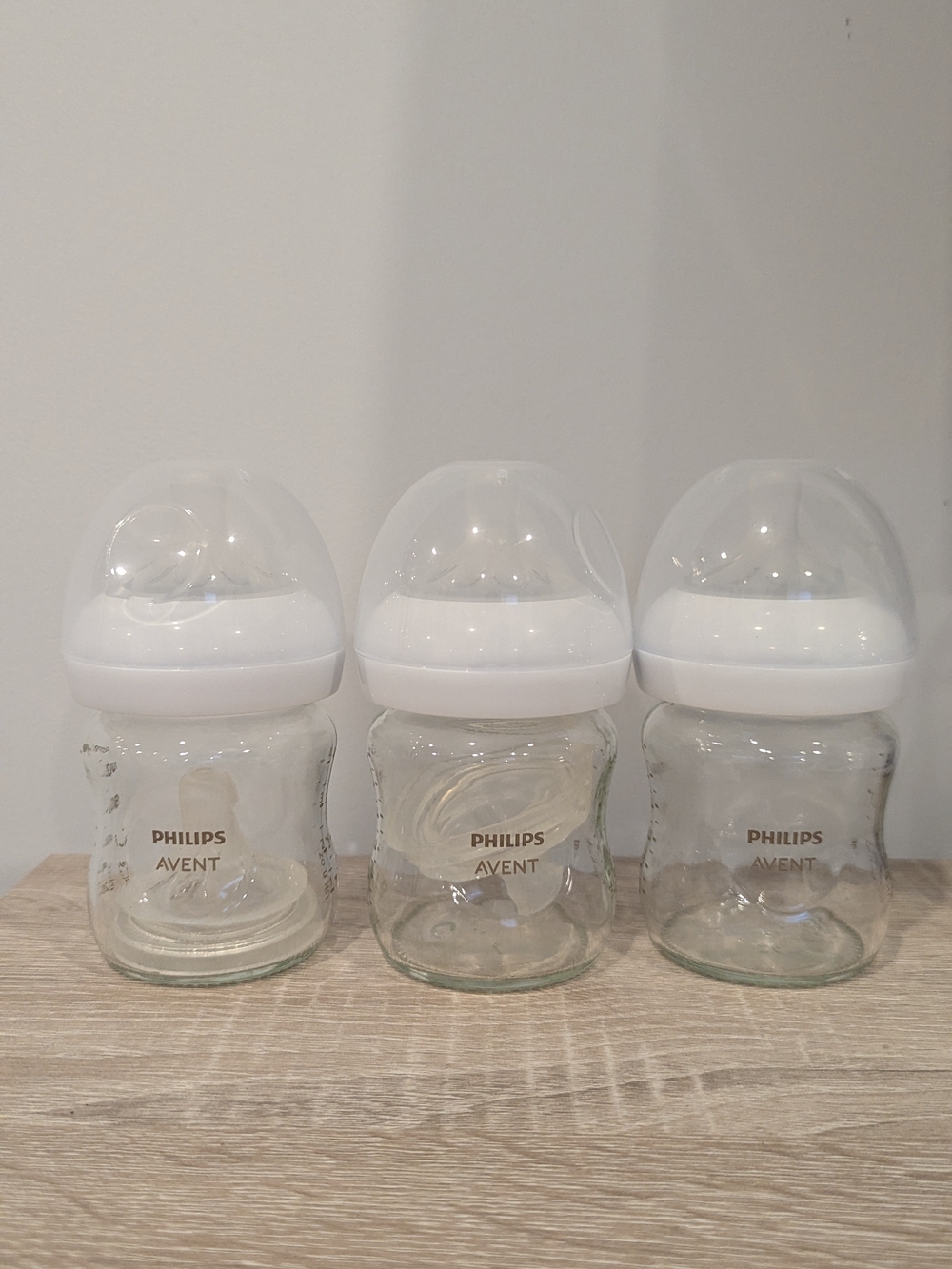 Philips Avent Clear Glass Baby Bottles - Set of 3